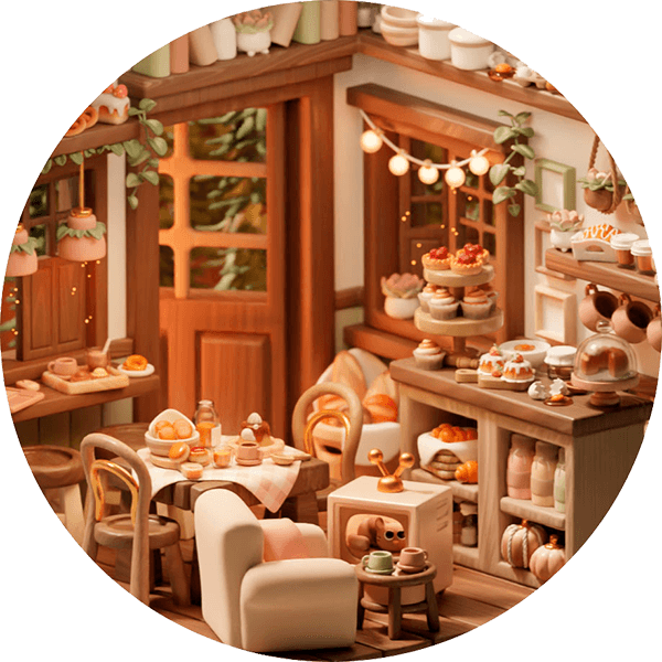 3D blender cozy house design by Nicole Blender
