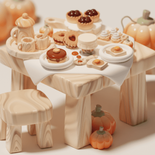 3D blender cozy kitchen design by Nicole Blender